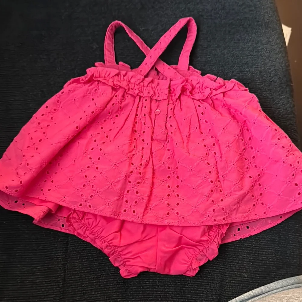 Pink Eyelet Dress for Kids